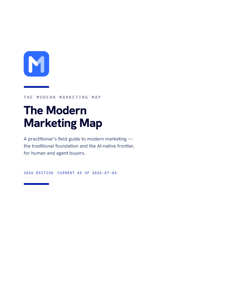 The cover of the current edition of The Modern Marketing Map PDF